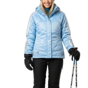 Metropolis Women's Light Blue Momentum Couloir Winter Sports Ski Jacket Size 8